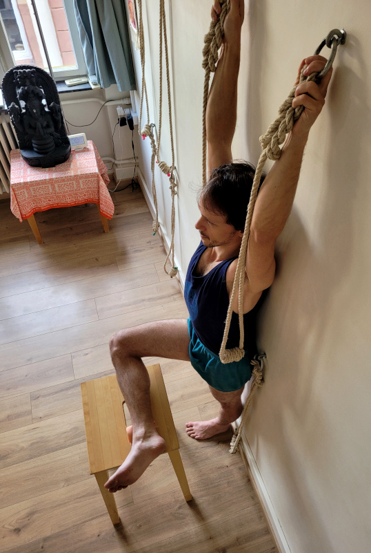 Utthita.padmasana plonge sadhaka cyis